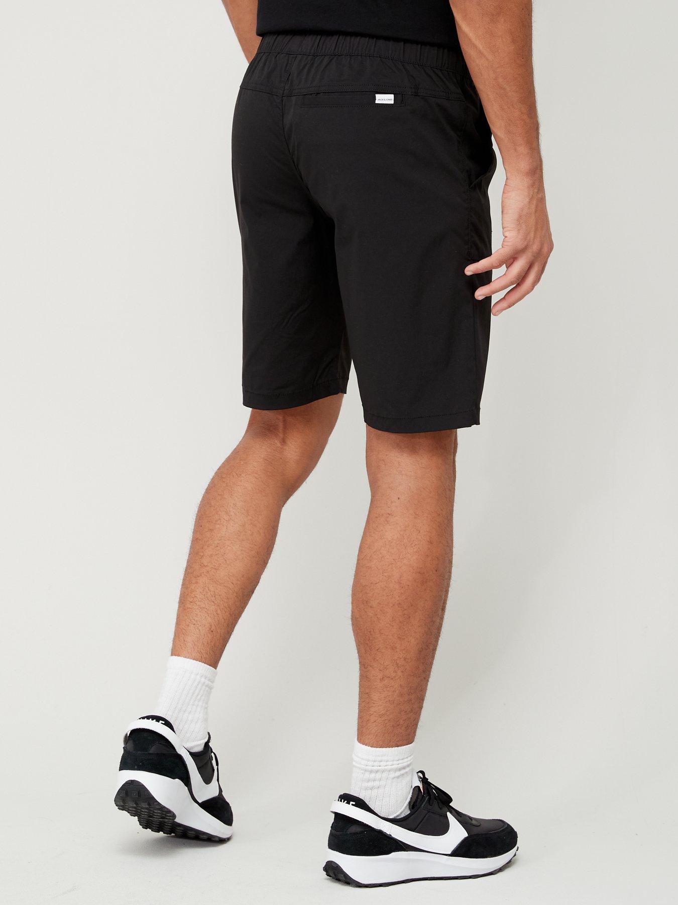 stillFront image of jack-jones-juno-technical-shorts-black