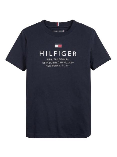 tommy-hilfiger-boys-th-logo-short-sleeve-t-shirt-desert-sky