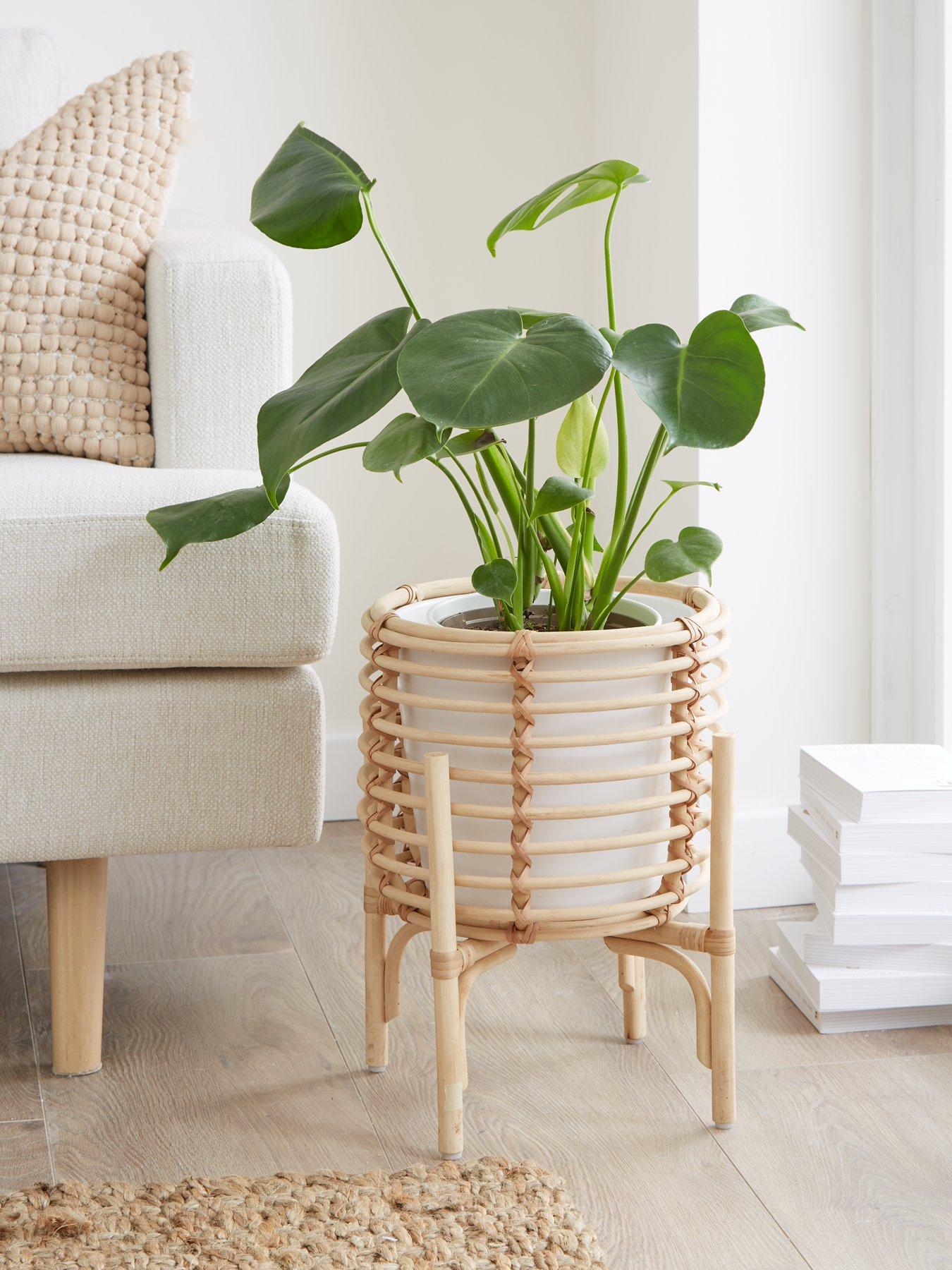 undefined Rattan Standing Planter