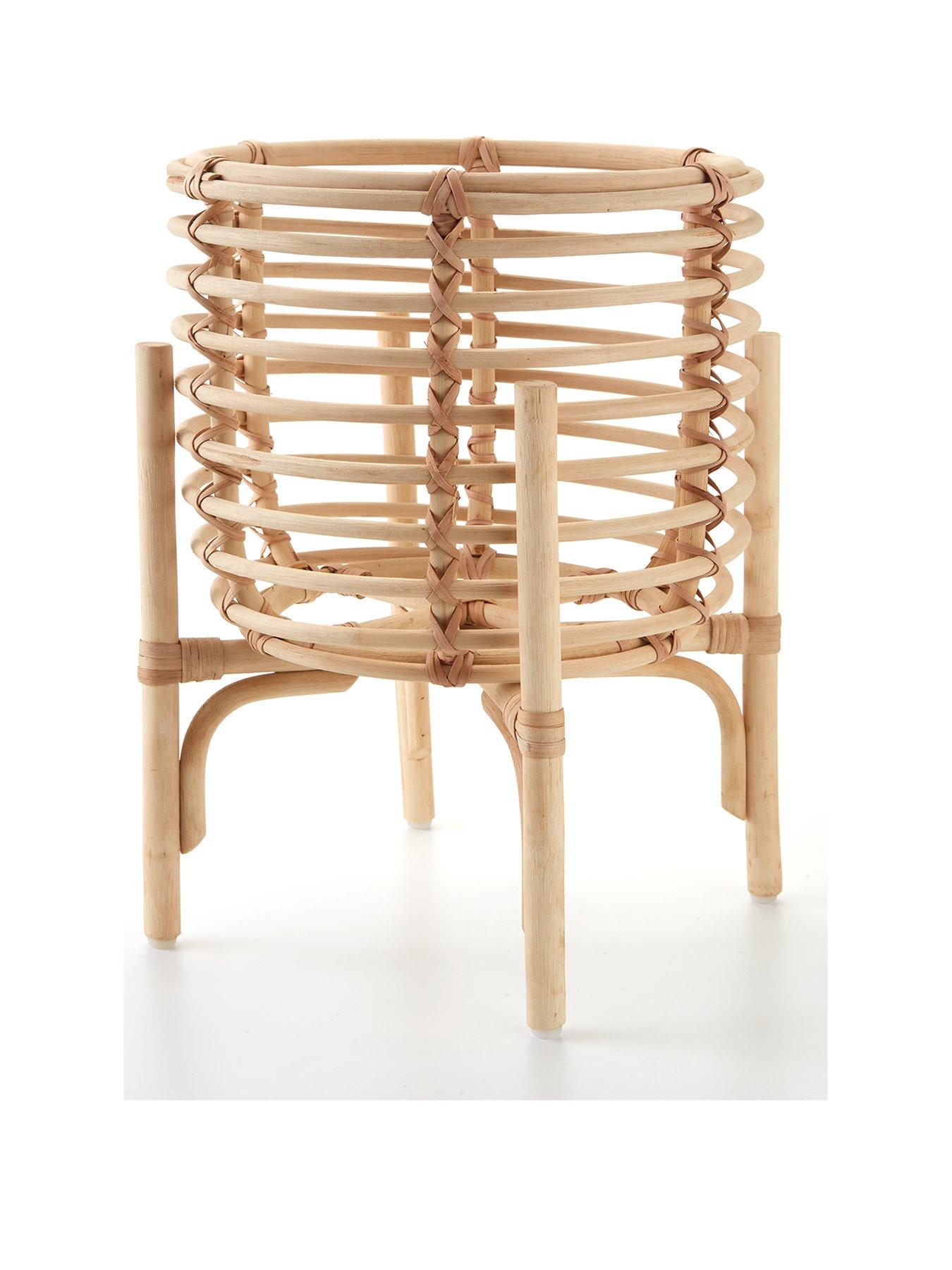 Image 3 of 6 of The Very Collection Rattan Standing Planter
