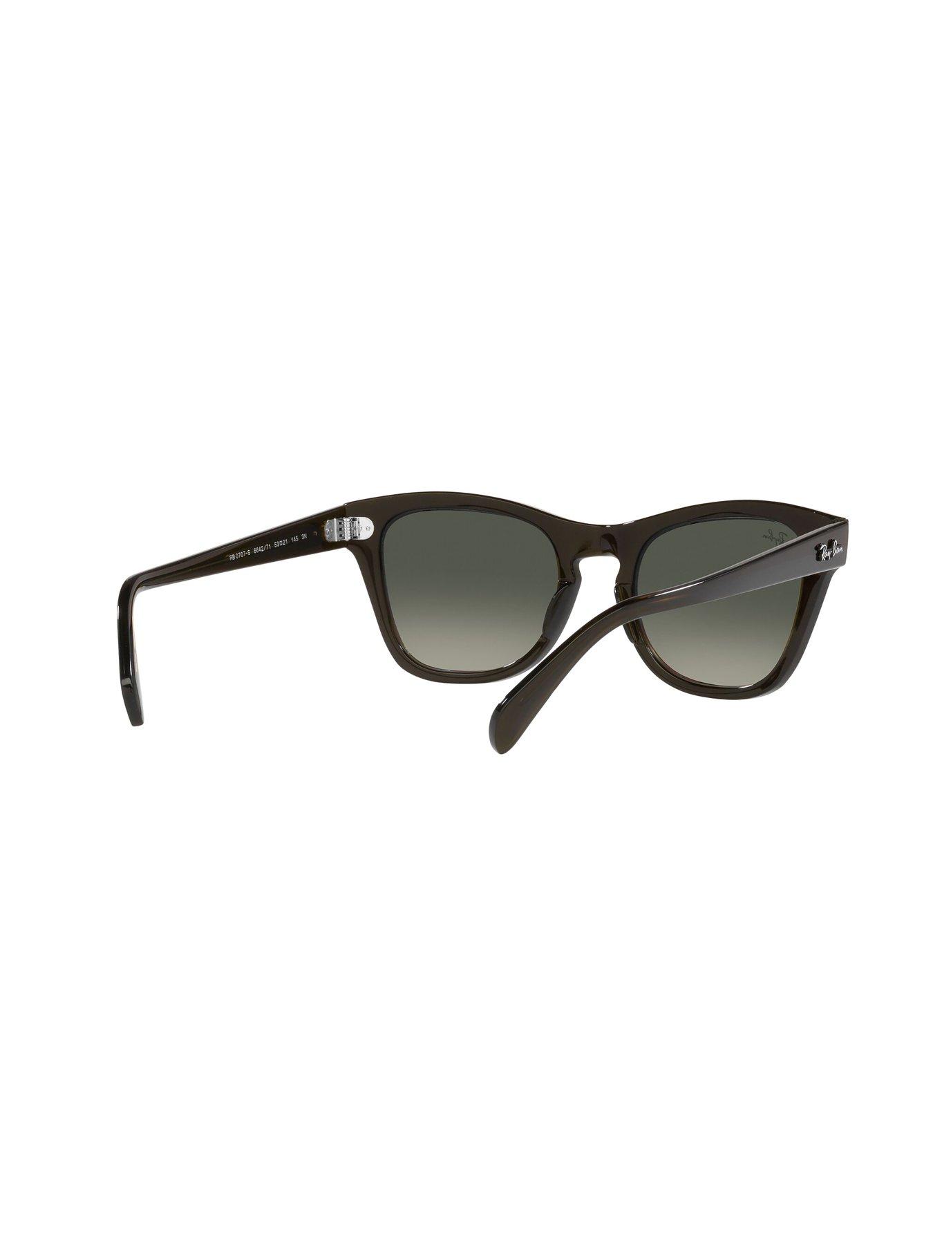  image of ray-ban-square-sunglasses-transparent-olive-green