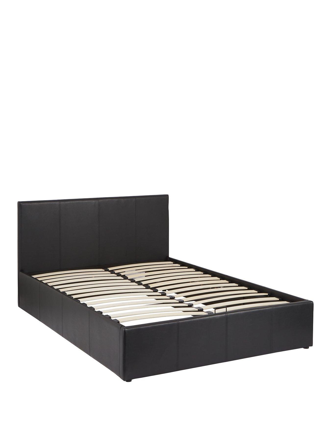 Image 3 of 7 of The Very Collection Marston Faux Leather End Lift Up Storage Ottoman Bed with Mattress Options (Buy and SAVE!) - Black - FSC&reg; Certified