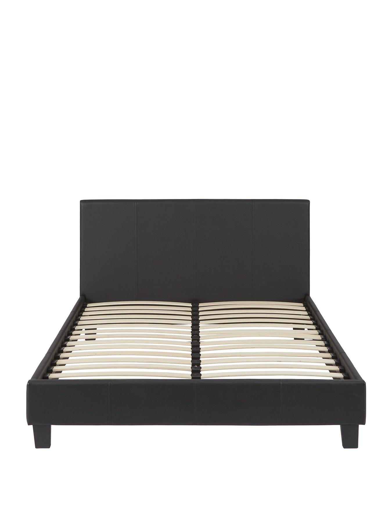 Everyday Marston Faux Leather Bed Frame with Mattress Options (Buy and