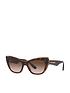  image of dolce-gabbana-dolce-and-gabbana-cat-eye-sunglasses-havanatransparent-brown