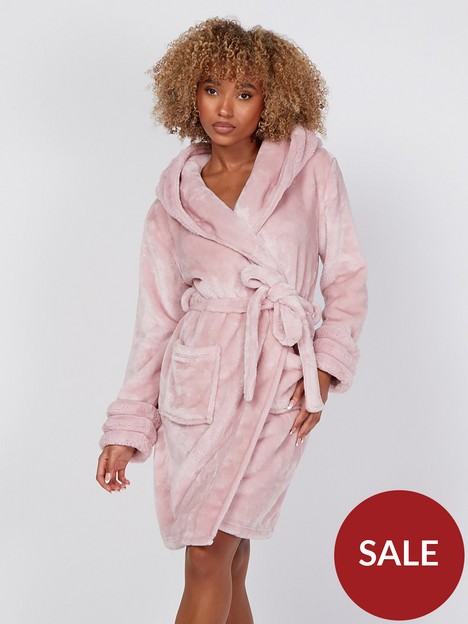 boux-avenue-cut-fur-trim-midi-robe-dusky-pink