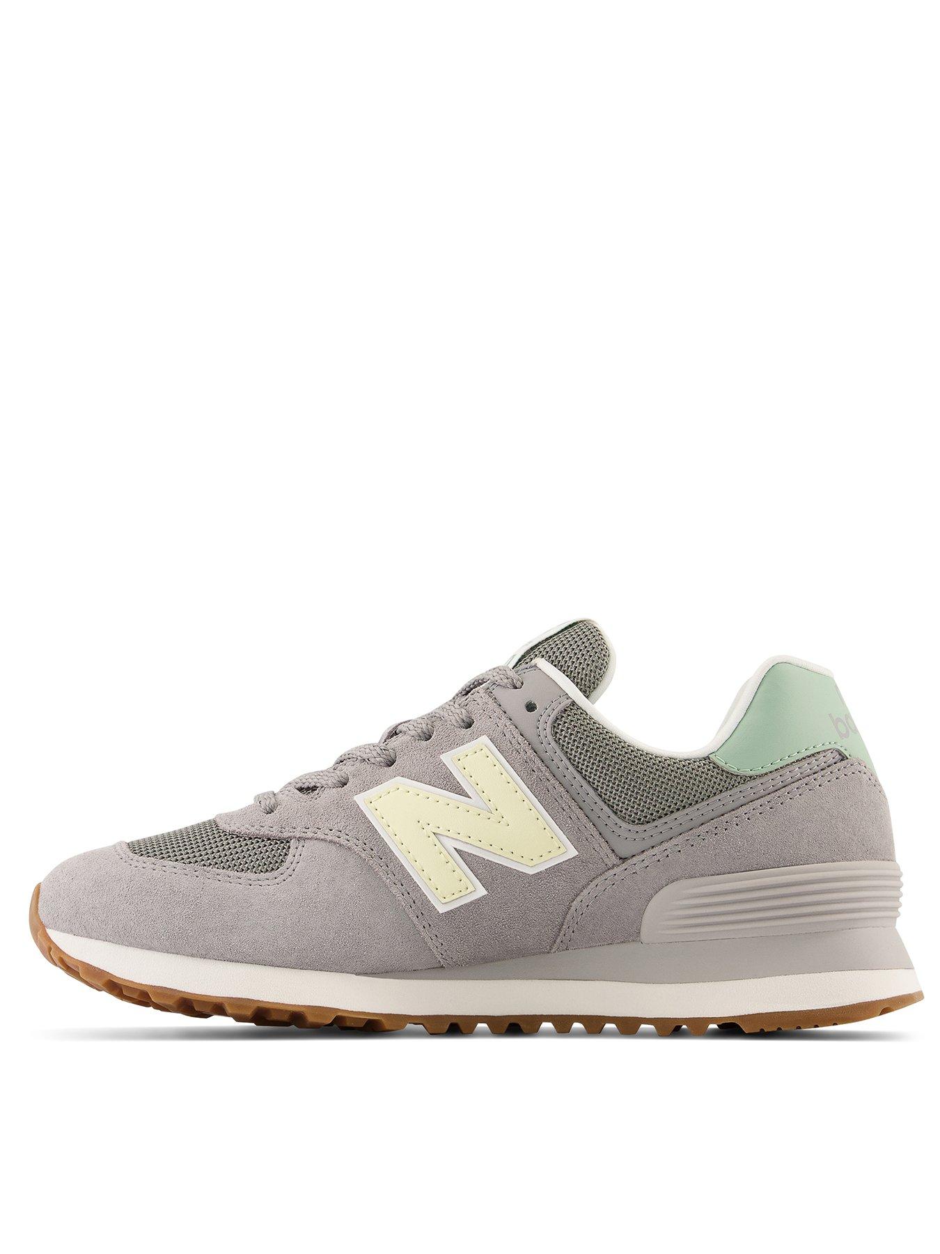 New balance best sale 574 green trainers