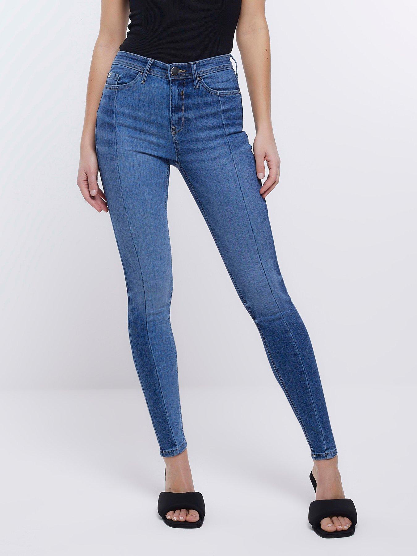 River Island Molly Skinny Jeans in Blue