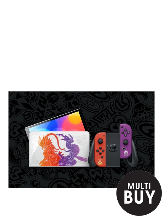 stillFront image of nintendo-switch-oled-oled-model-pokemon-scarlet-and-violet-limited-edition-consolenbsp