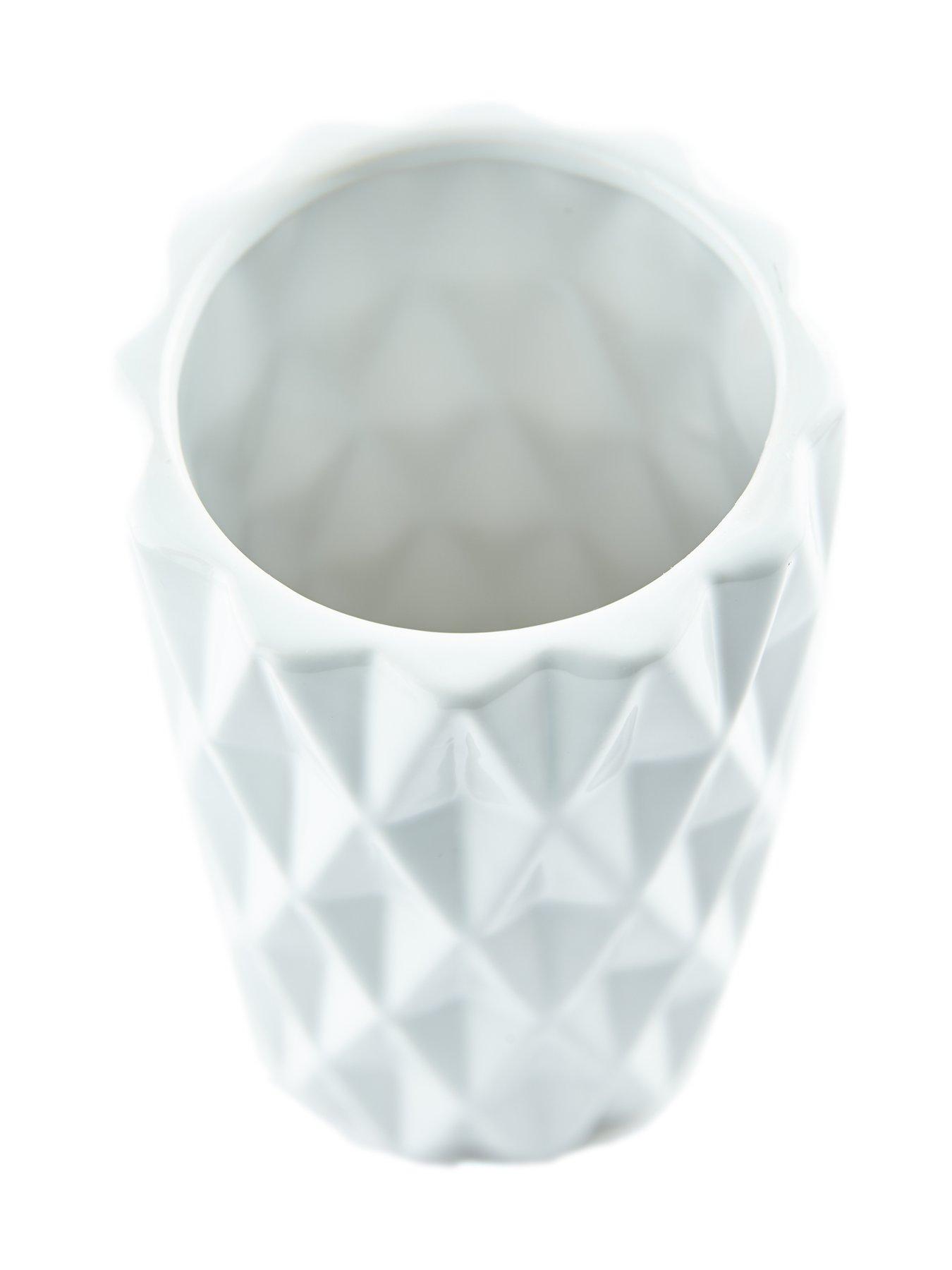 Image 2 of 5 of Very Home White Geo Vase