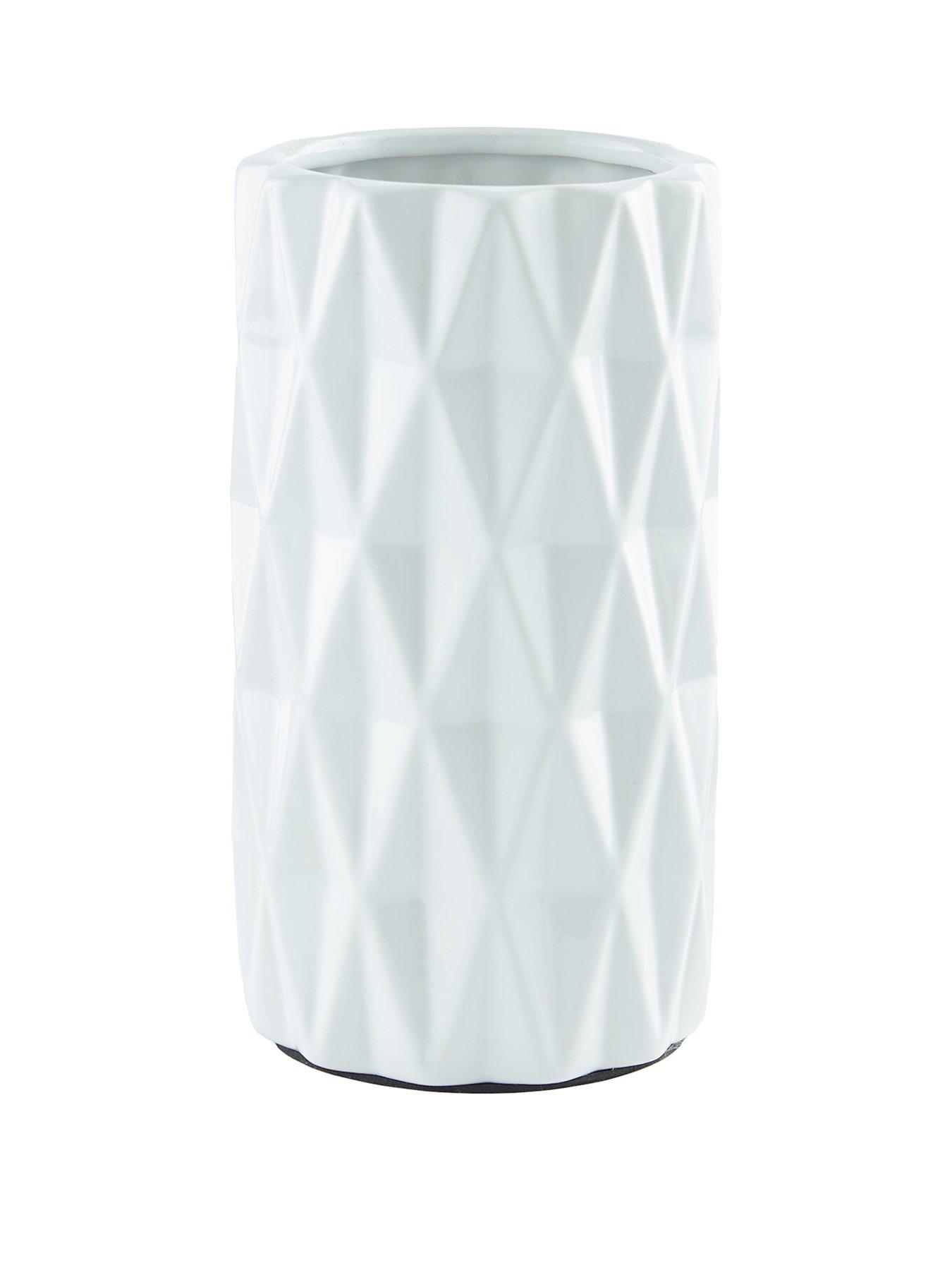 Image 2 of 6 of The Very Collection White Geo Vase