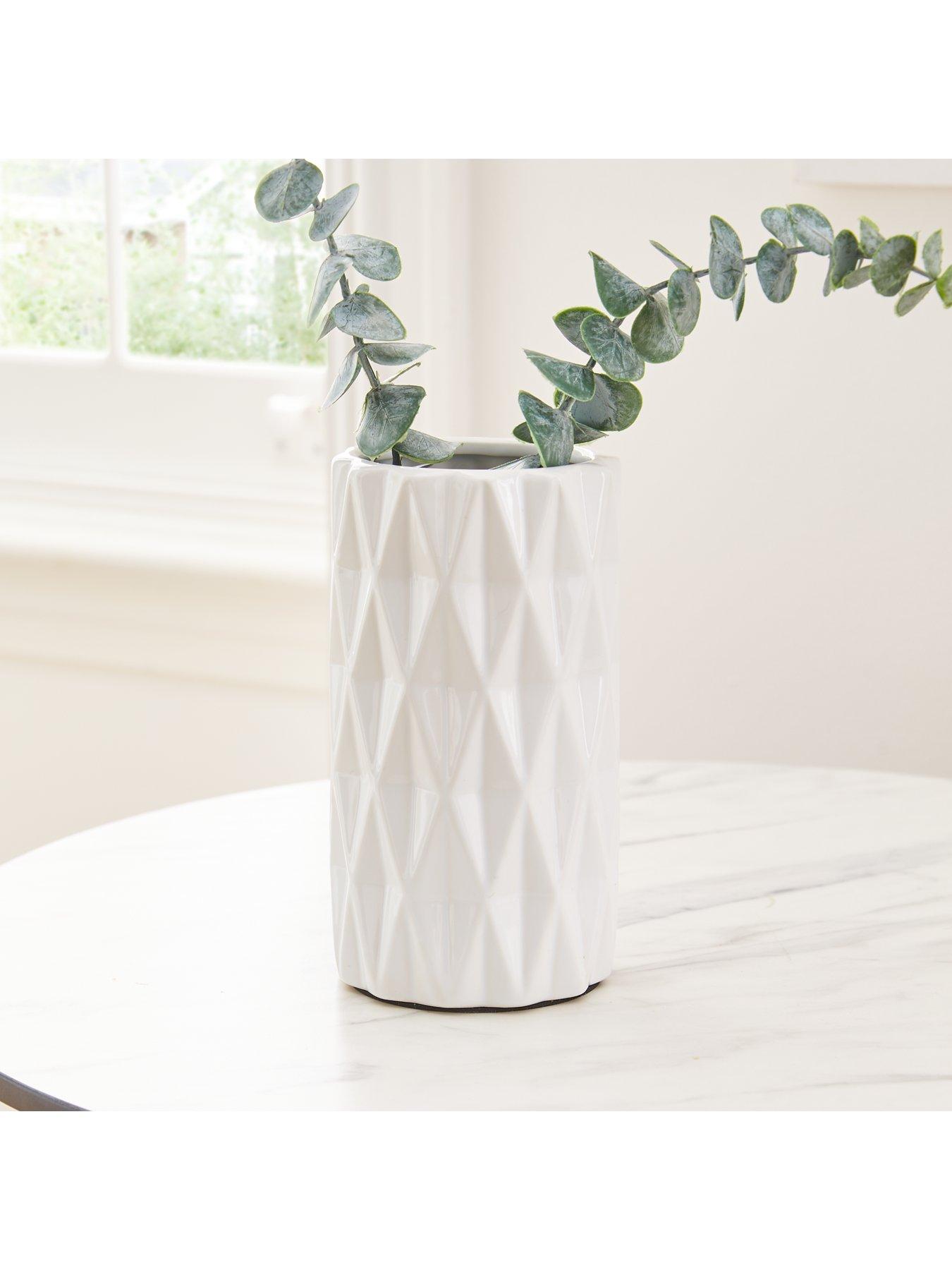 Image 5 of 5 of Very Home White Geo Vase