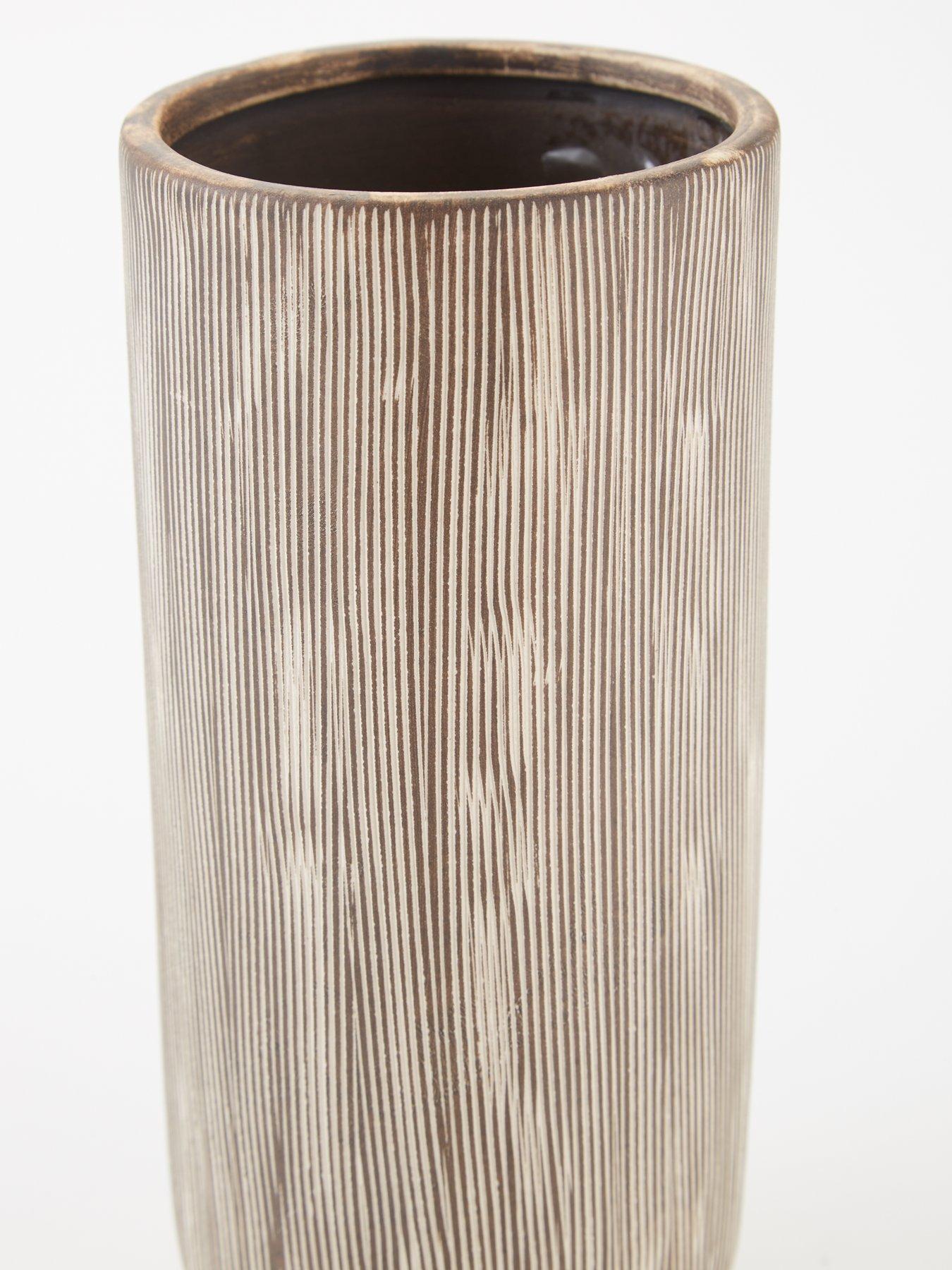  image of very-home-x-laura-byrnesnbspset-of-2-striped-vases
