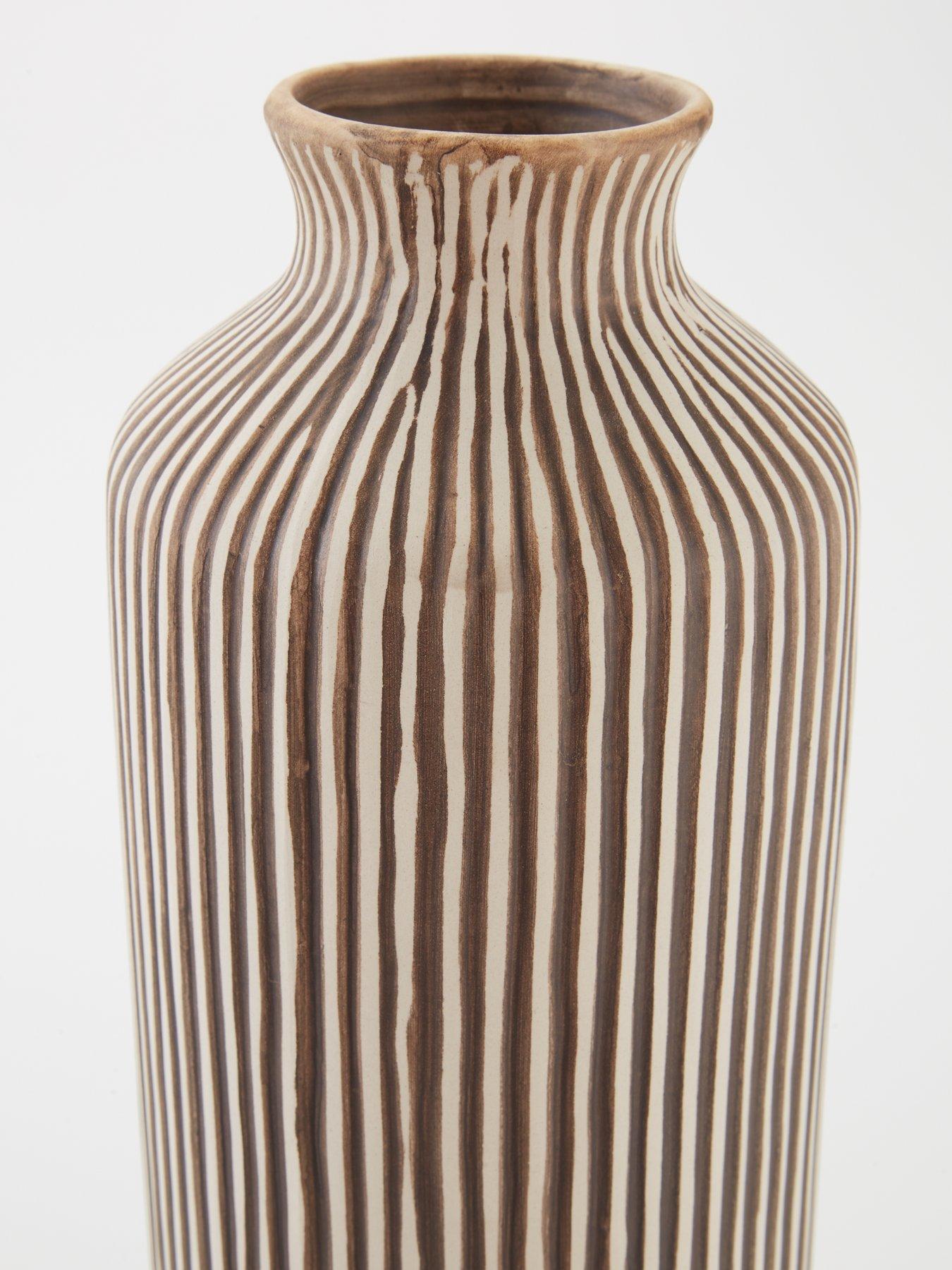  image of very-home-x-laura-byrnesnbspset-of-2-striped-vases