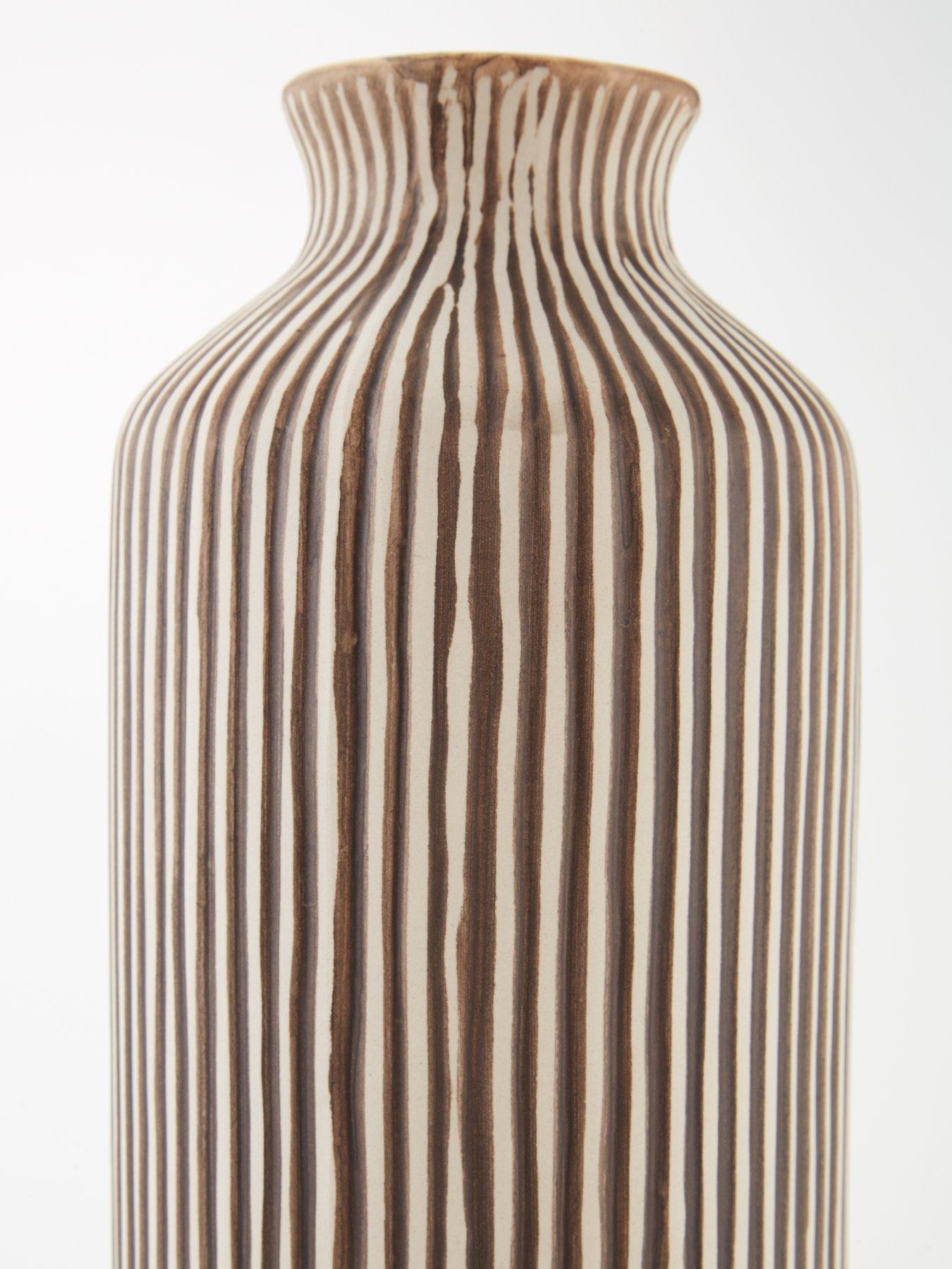  image of very-home-x-laura-byrnesnbspset-of-2-striped-vases