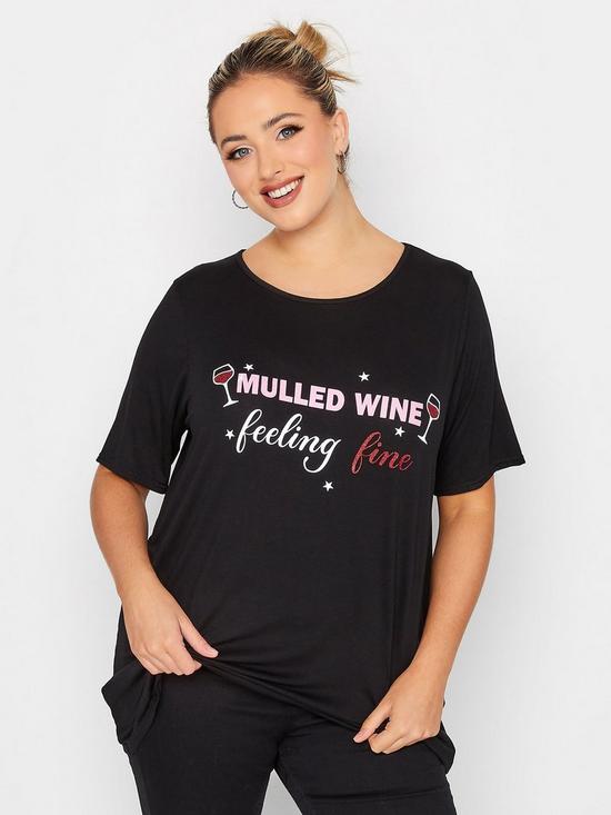 front image of yours-mulled-wine-xmas-tee