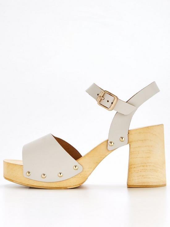 front image of v-by-very-heeled-clog-sandal