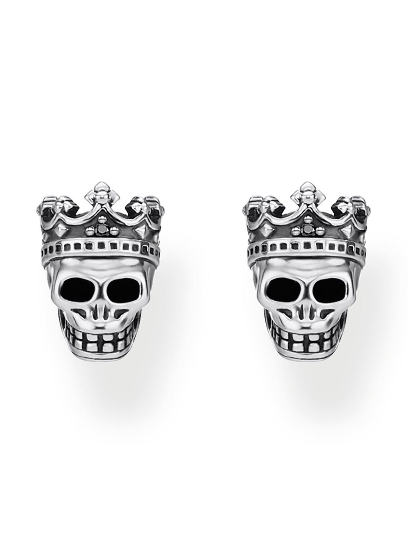 Image 2 of 5 of Thomas Sabo King Skull Ear Studs