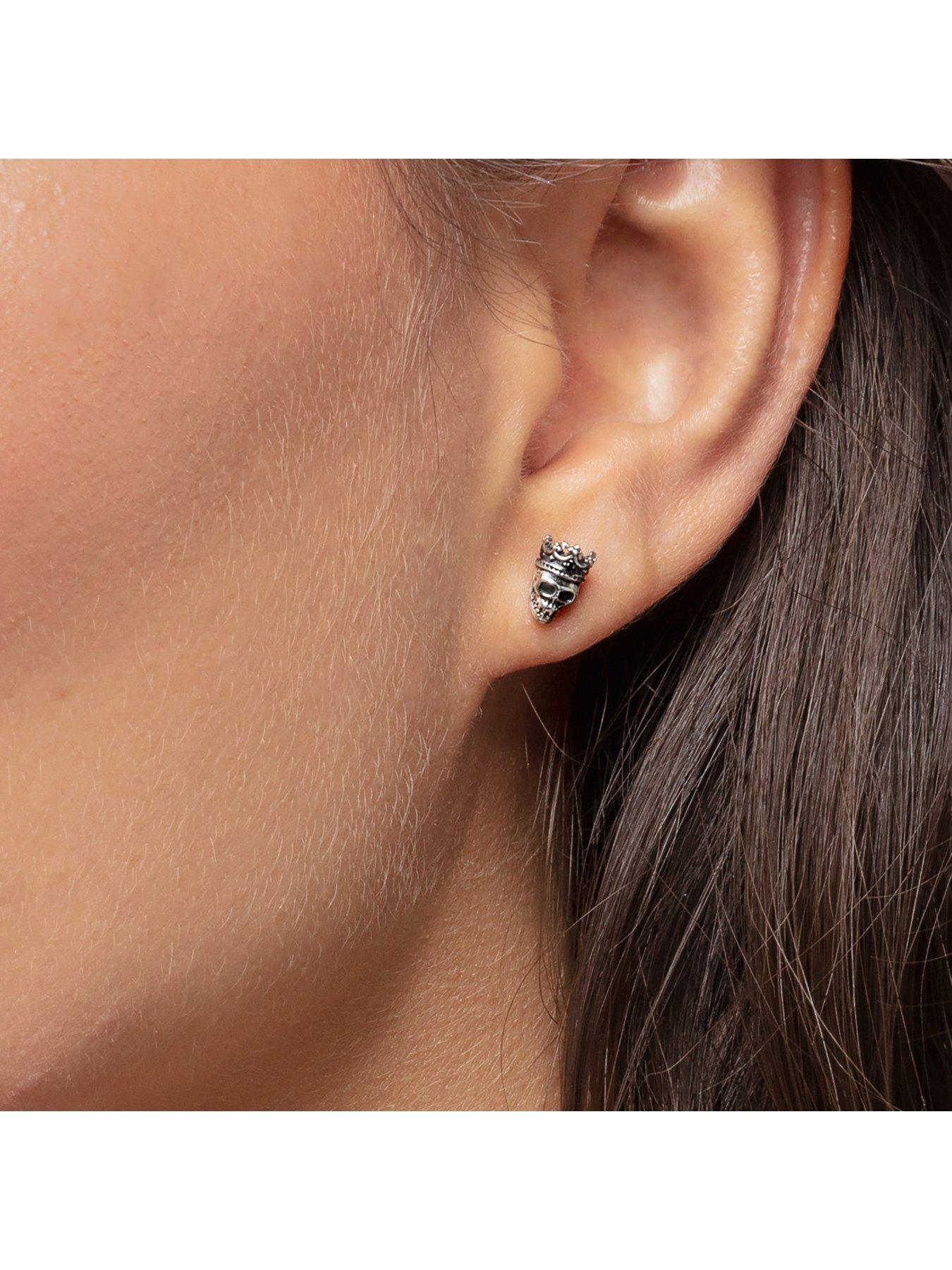 Image 3 of 5 of Thomas Sabo King Skull Ear Studs