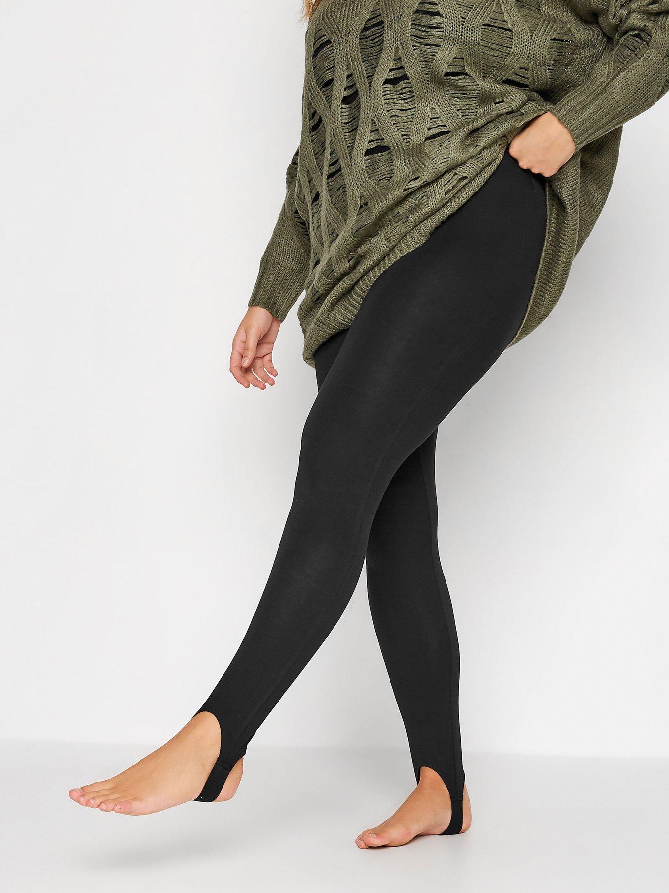 Yours V e Stirrup Legging Black Littlewoods
