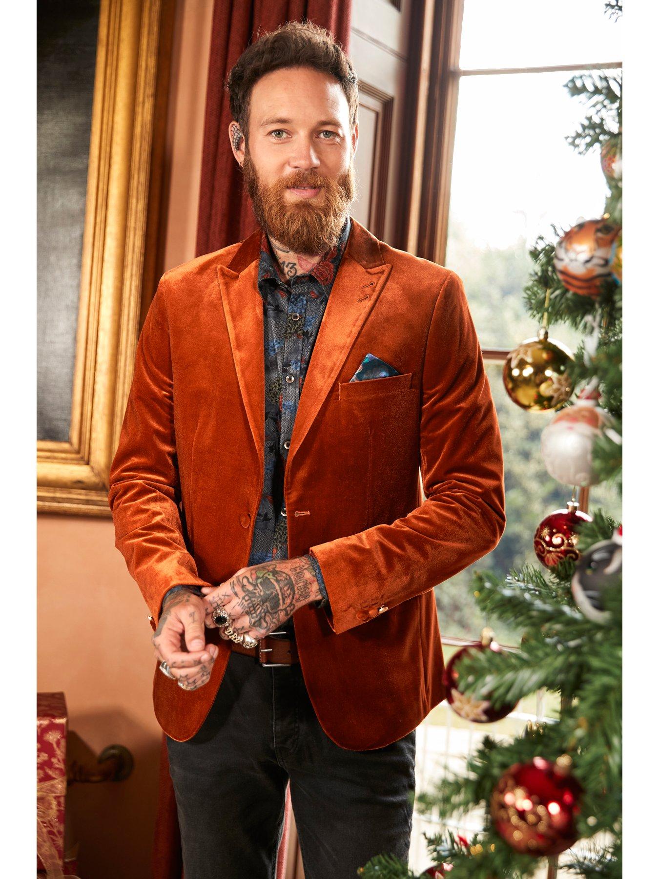  image of joe-browns-dangerously-dapper-blazer-orange