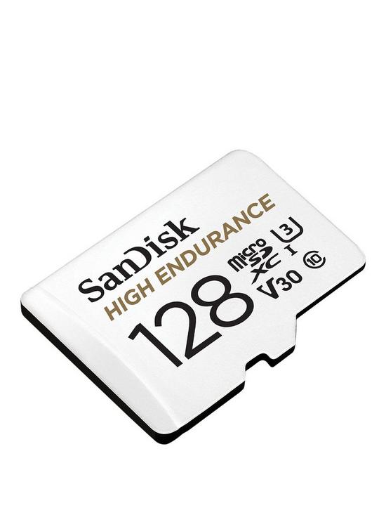 stillFront image of sandisk-high-endurance-128gb-microsdxc-card-with-adapter