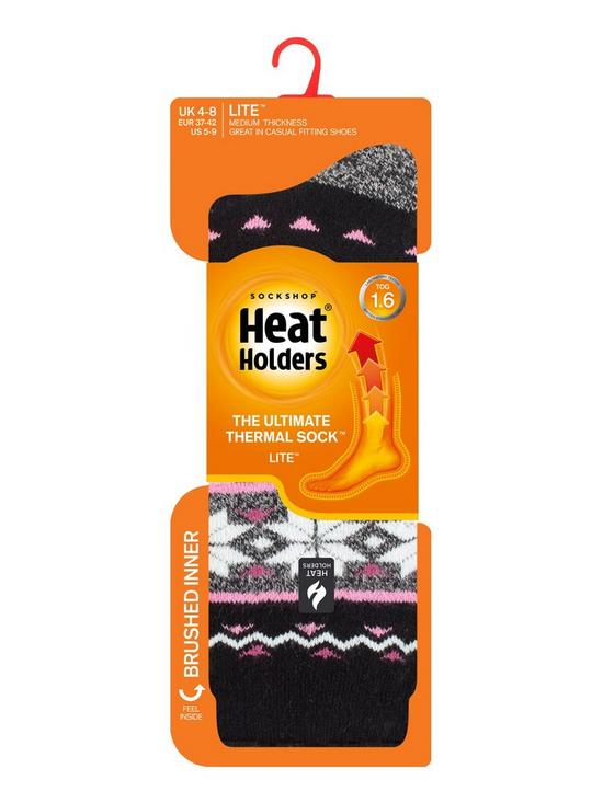outfit image of heat-holders-lima-core-lite-mimosa-socks-black