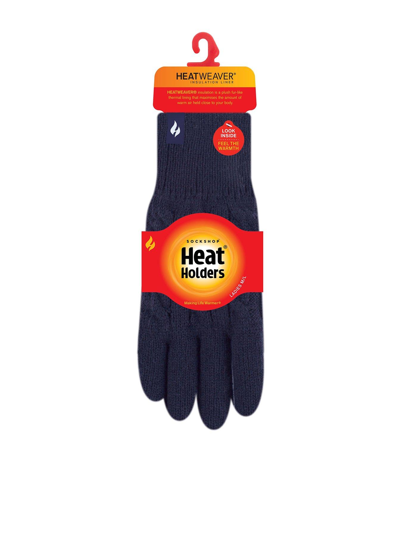Image 1 of 1 of Heat Holders Willow Cable Gloves - Navy