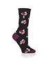  image of heat-holders-murcia-core-ultra-lite-floral-socks-black