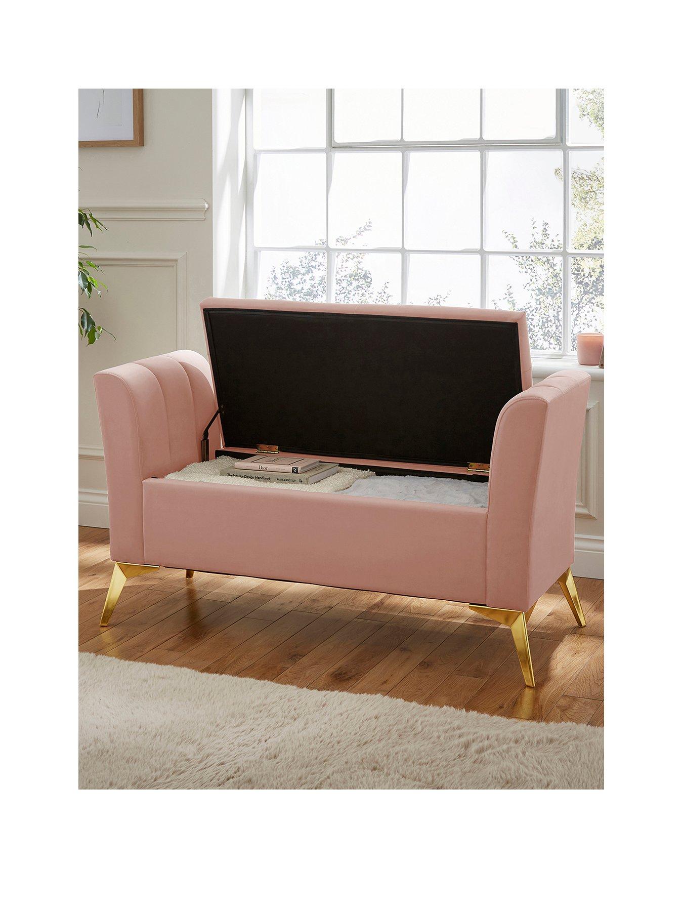 Image 2 of 6 of GFW Pettine Ottoman Storage Bench