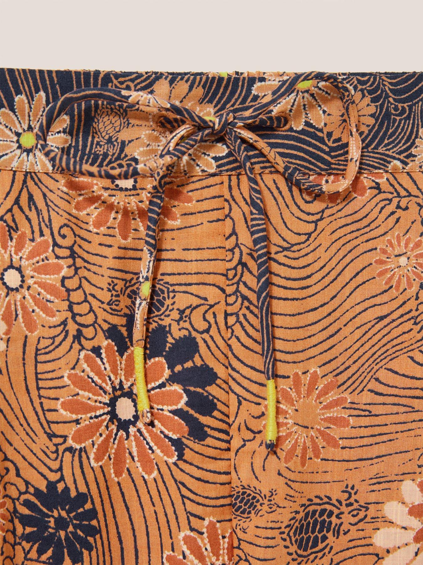  image of white-stuff-paige-printed-trouser--orange