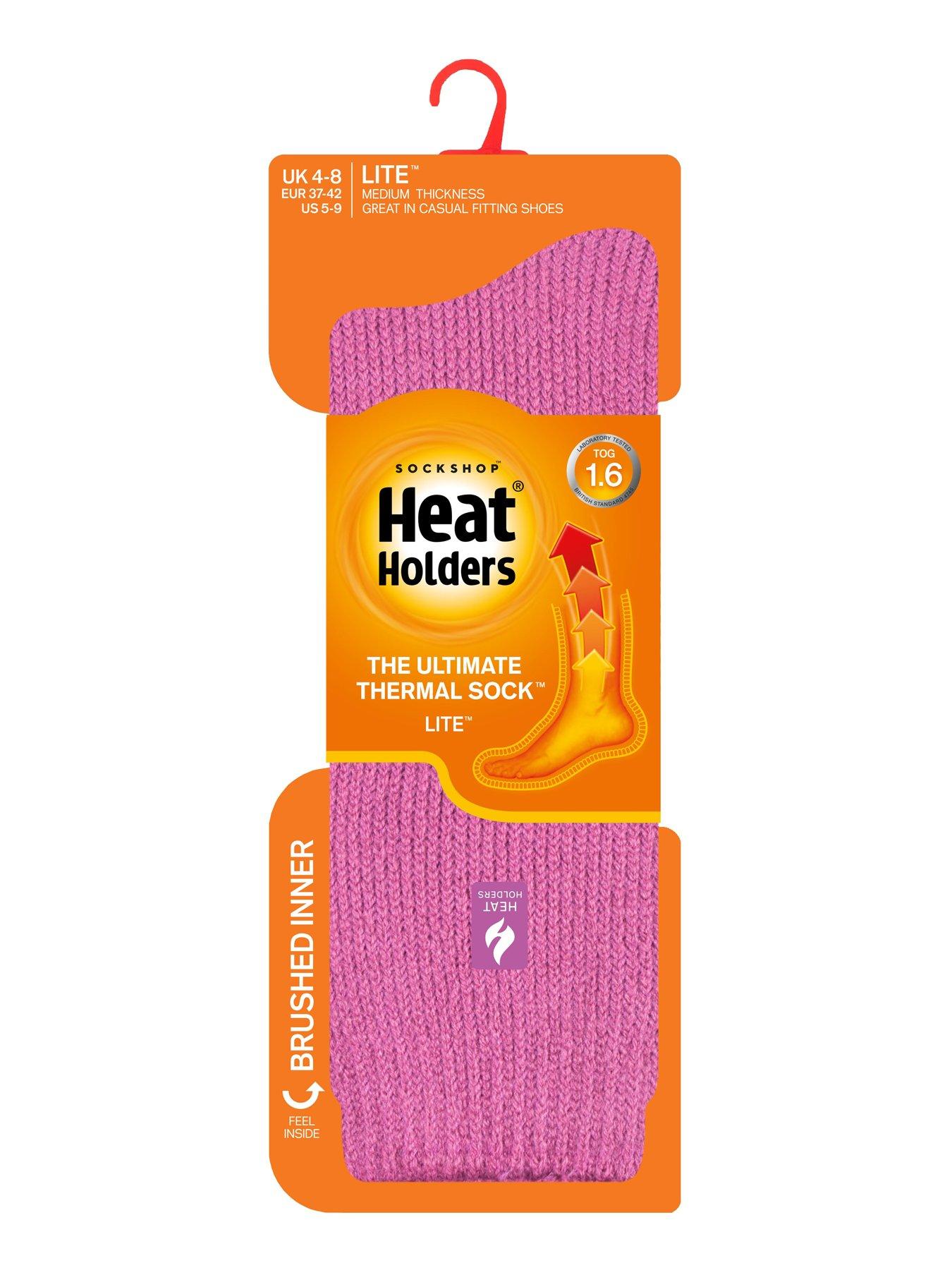  image of heat-holders-dahlia-core-lite-socks-muted-pink