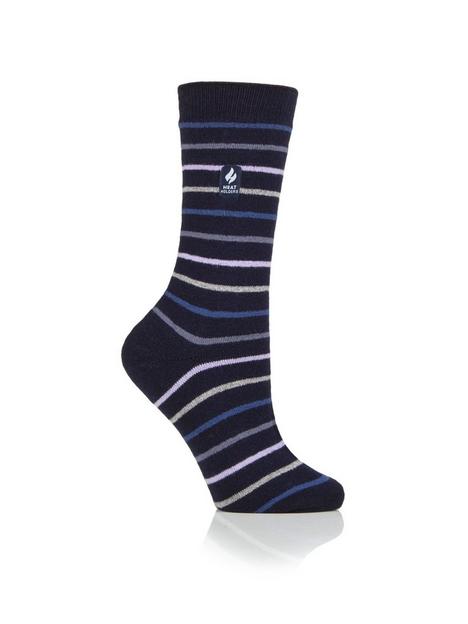 heat-holders-riga-ultra-lite-stripe-socks-navy