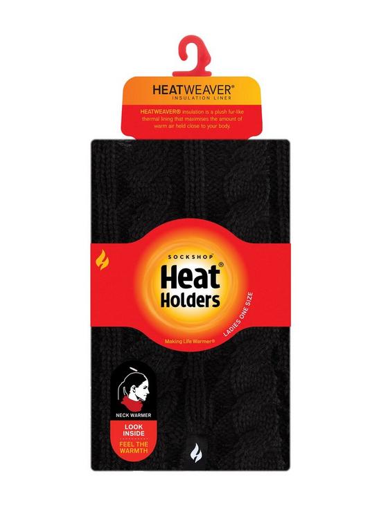 back image of heat-holders-marlow-neck-warmer-black