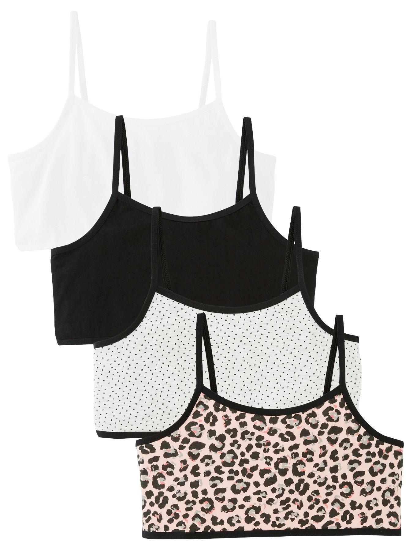 image of everyday-girls-4-pack-animal-spot-crop-tops