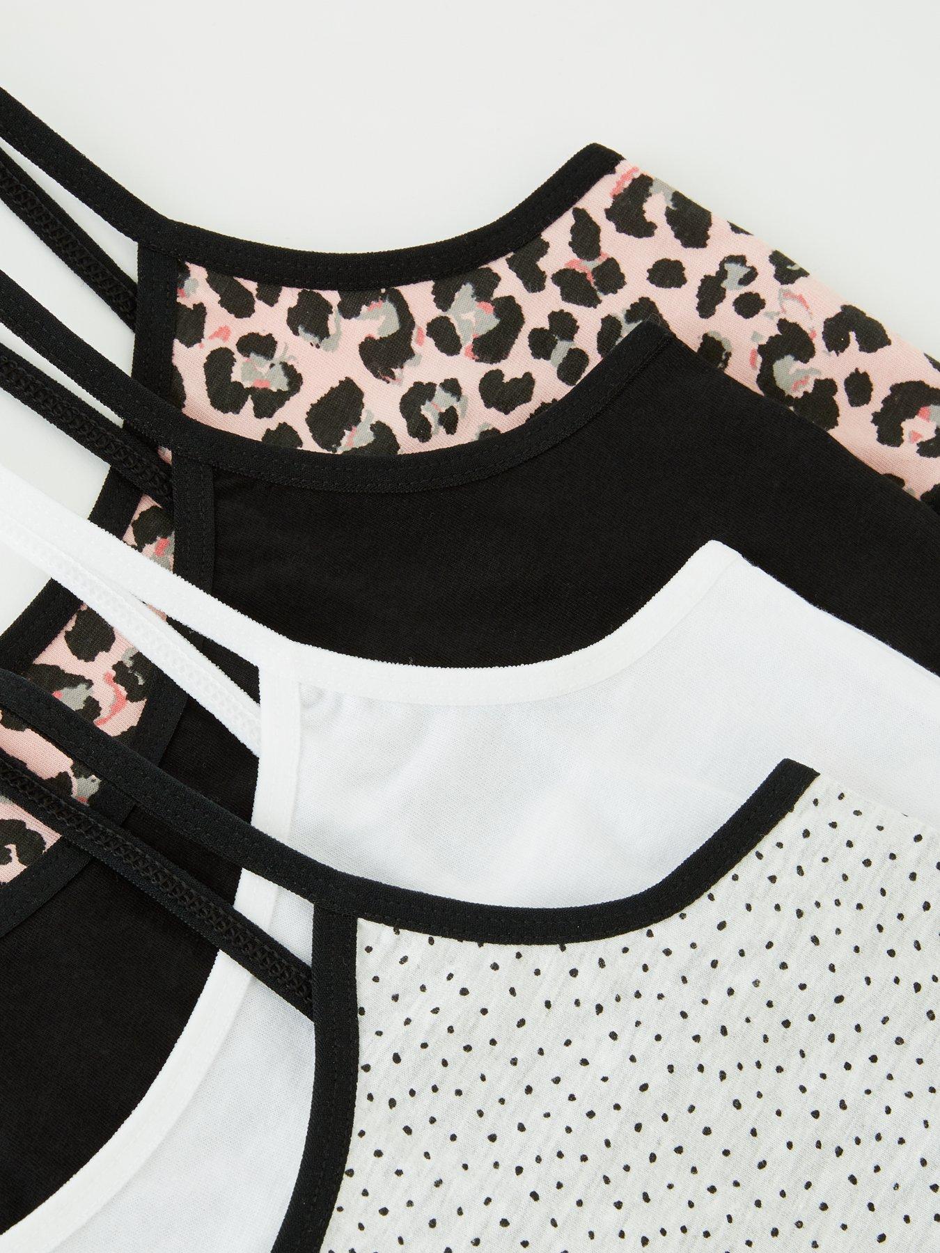  image of everyday-girls-4-pack-animal-spot-crop-tops