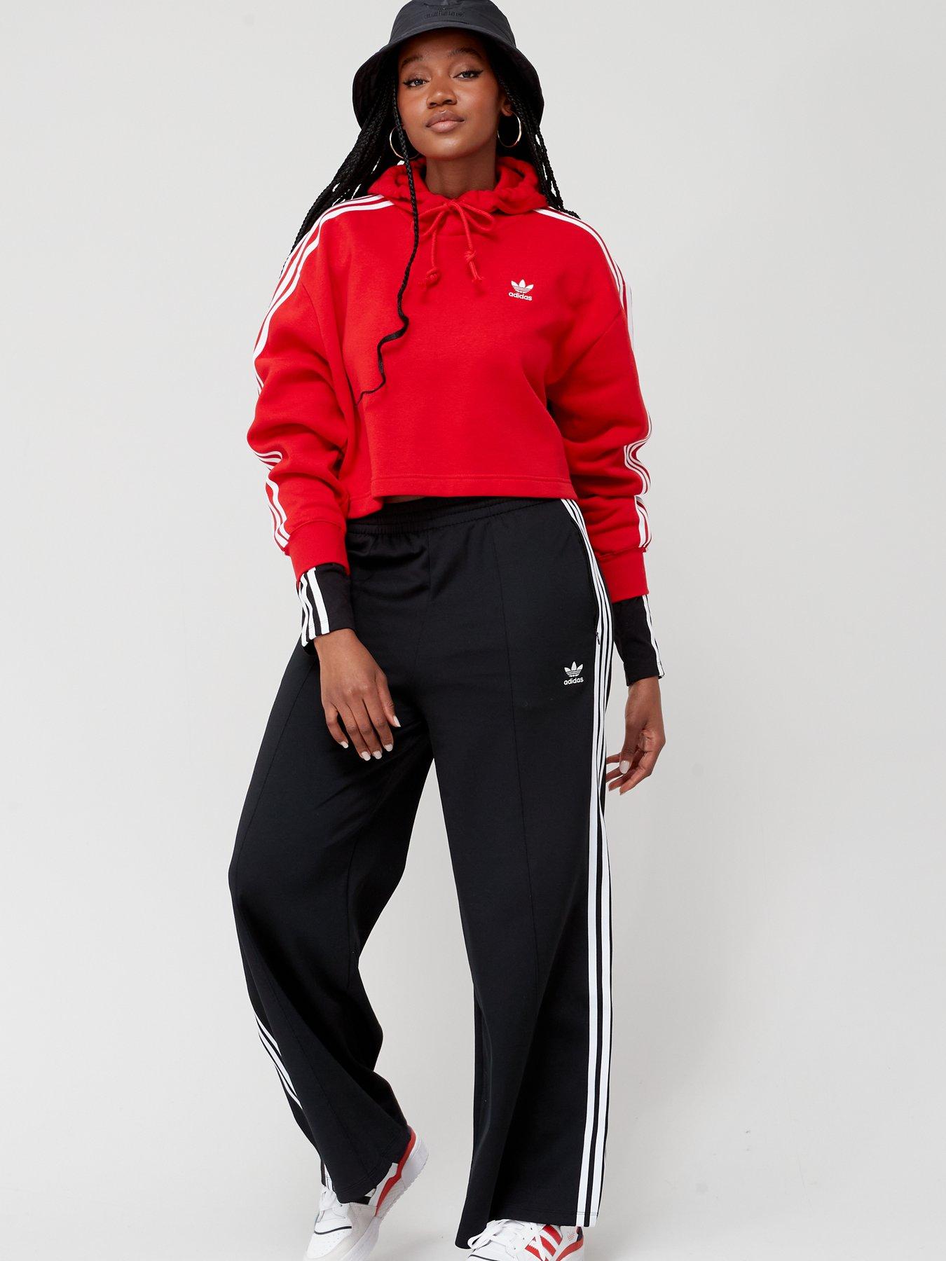 Originals cropped hoodie outlet red