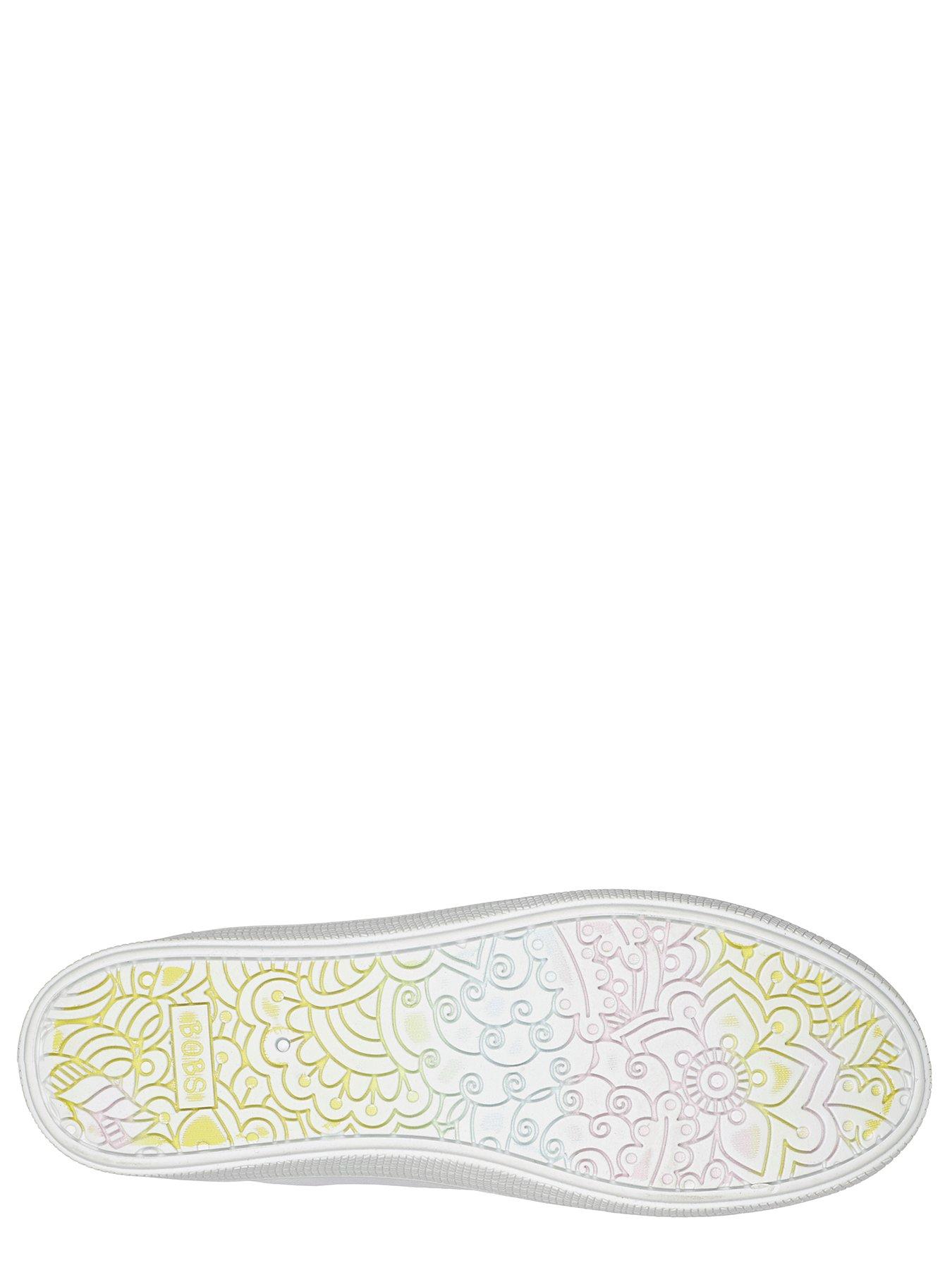  image of skechers-bobs-extra-cute-slip-on-canvas-trainer-white