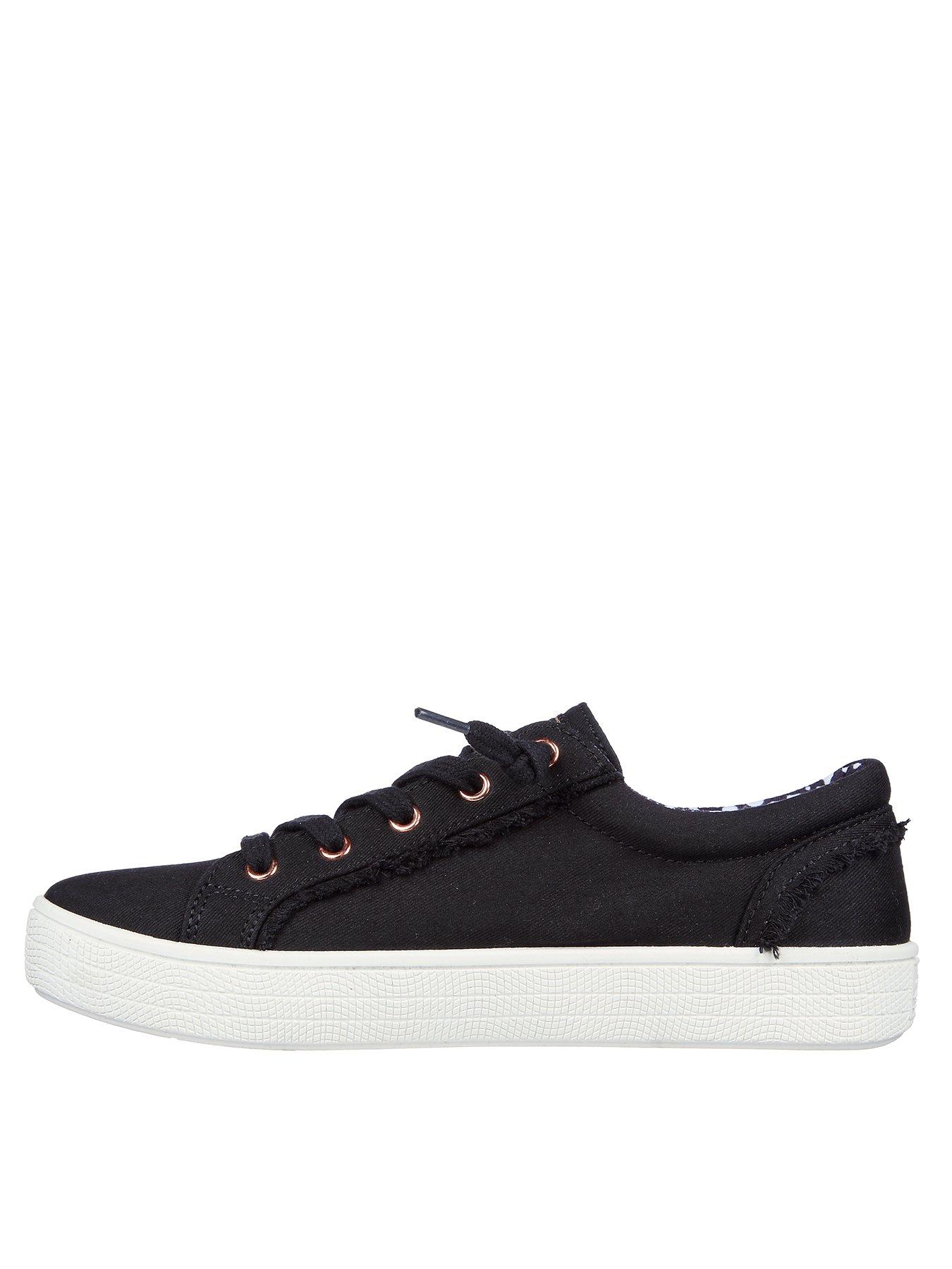  image of skechers-bobs-b-extra-cute-plimsoll-black