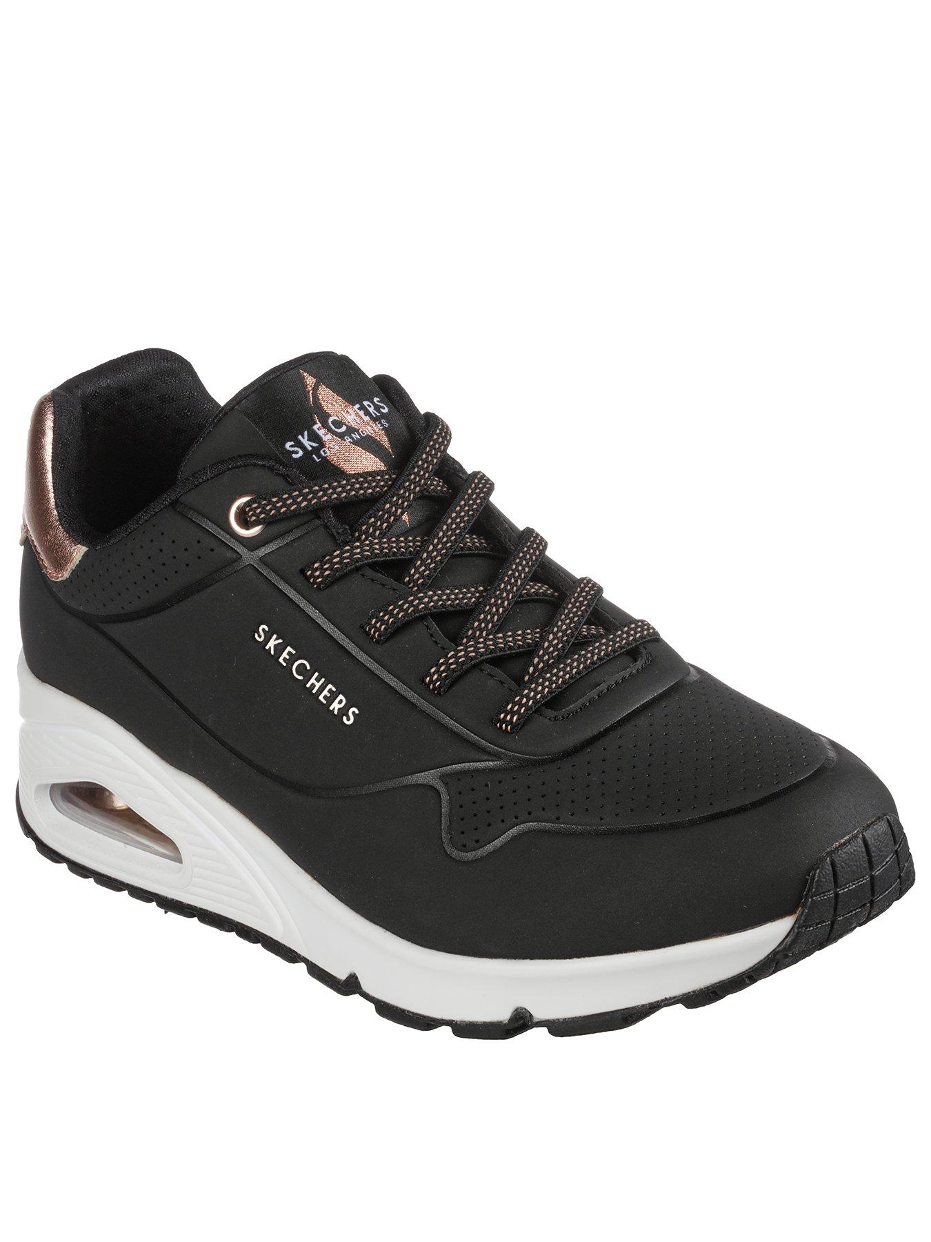 Skechers Uno Durabuck Slip-on Trainer - Black