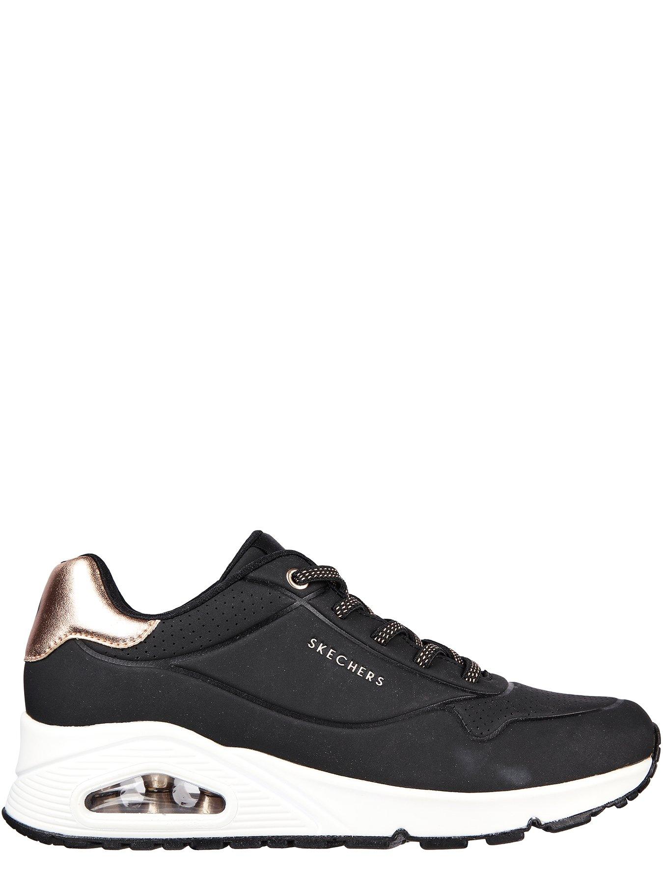Skechers Uno Durabuck Slip-on Trainer Black Littlewoods
