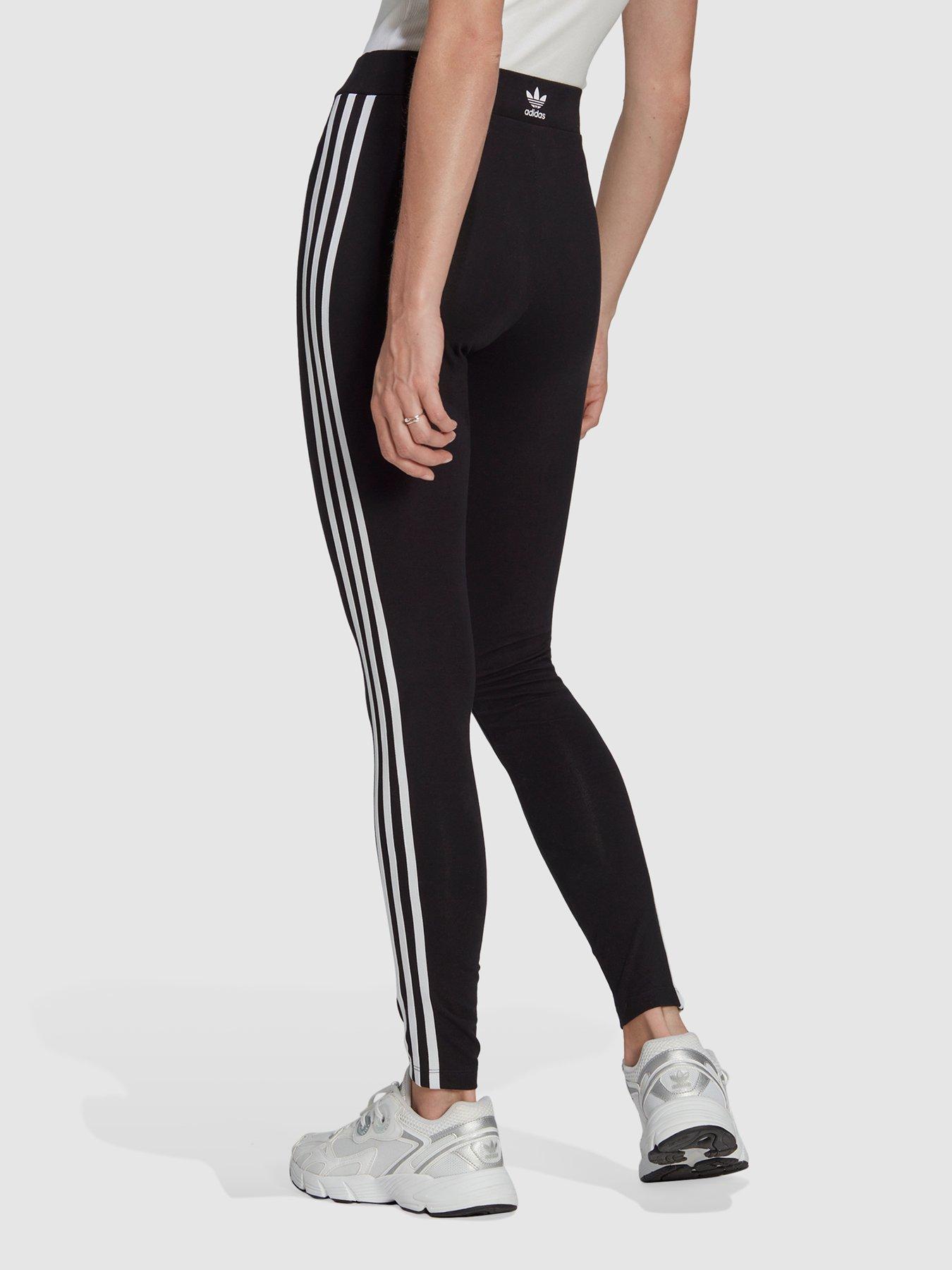 Adidas Women Cotton W 3S HW LG Sports Tights Black/White,(XS) : :  Fashion