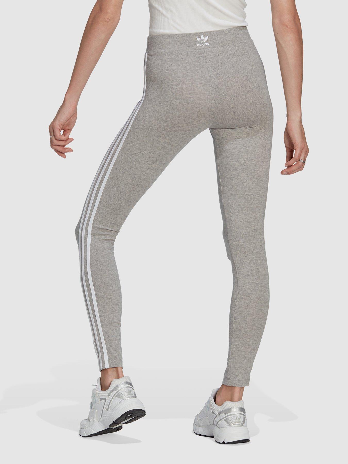 adidas Originals 3 Stripe Leggings Grey littlewoods