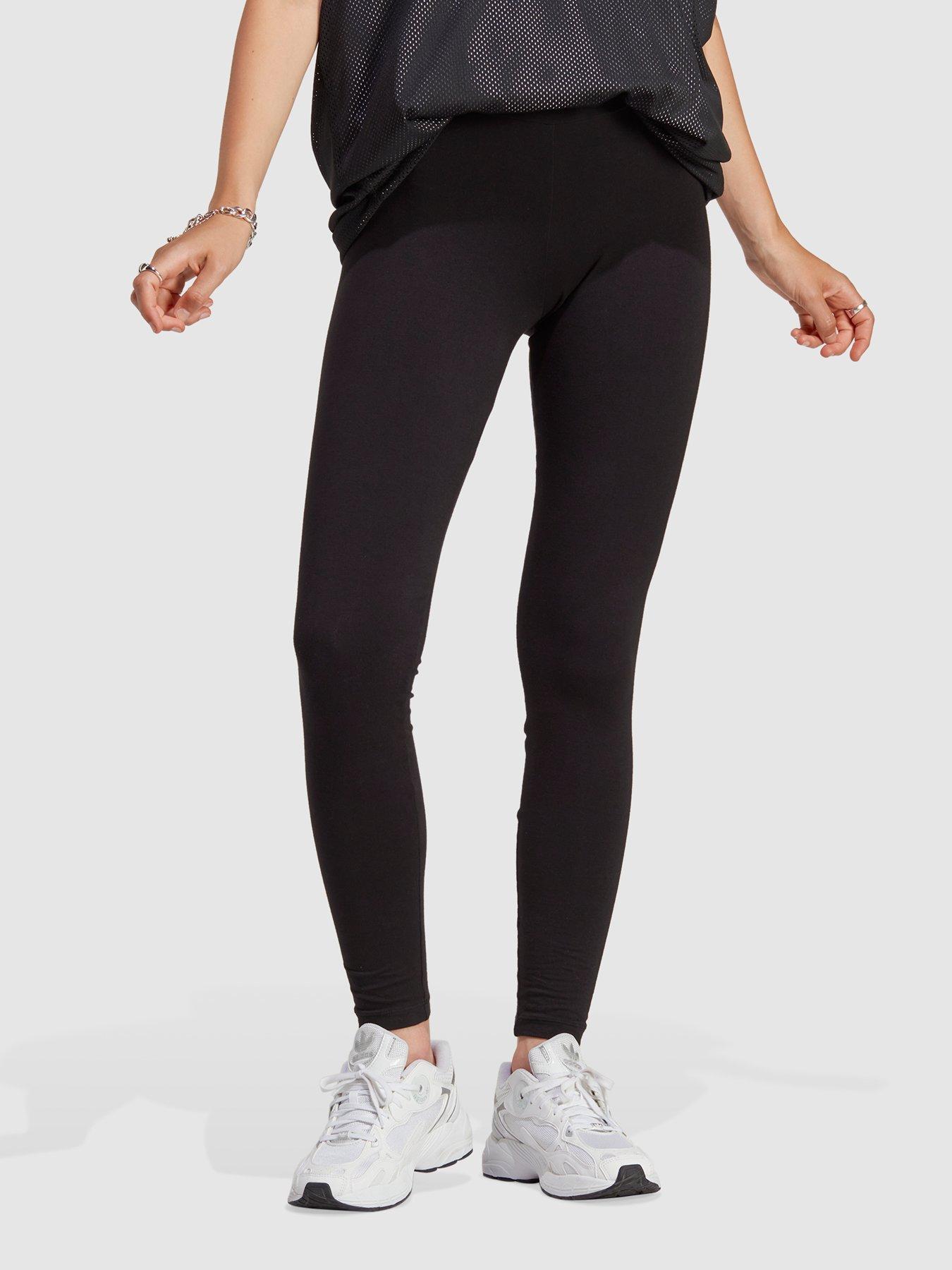 adidas Sportswear Womens High Waisted 3 Stripe Leggings - Black