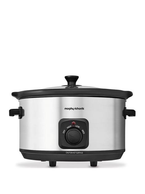 morphy-richards-65l-461013-slow-cooker-brushed-stainless-steel