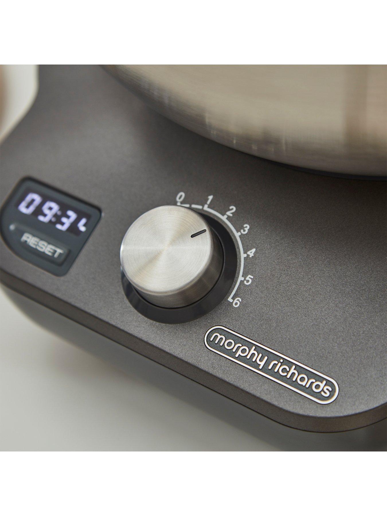  image of morphy-richards-mixstar-400520-compact-stand-mixer-grey