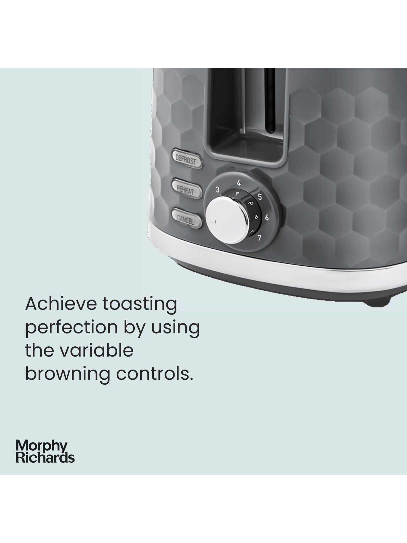 Image 3 of 5 of Morphy Richards Hive 220033 2-Slice Toaster - Grey