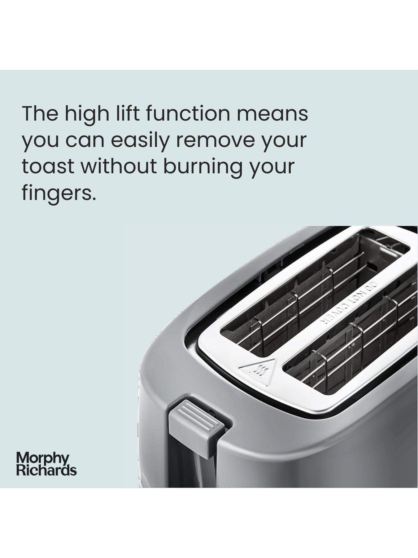 Image 5 of 5 of Morphy Richards Hive 220033 2-Slice Toaster - Grey