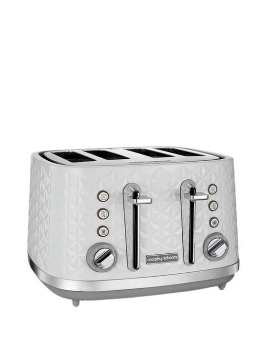 front image of morphy-richards-vector-248134-4-slice-toaster-white