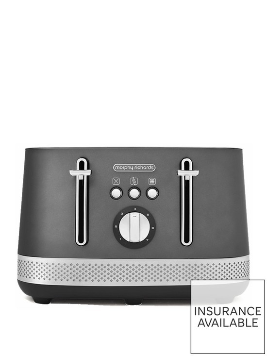 front image of morphy-richards-illumination-248022-4-slice-toaster-titanium