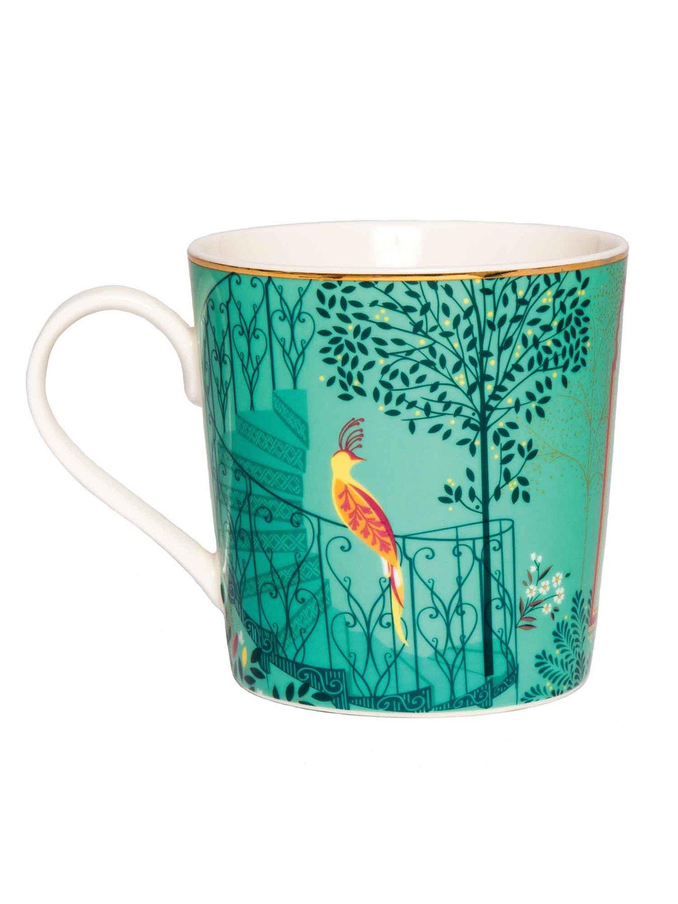 Image 2 of 7 of Sara Miller India Collection Mug &ndash; Elephant&rsquo;s Oasis